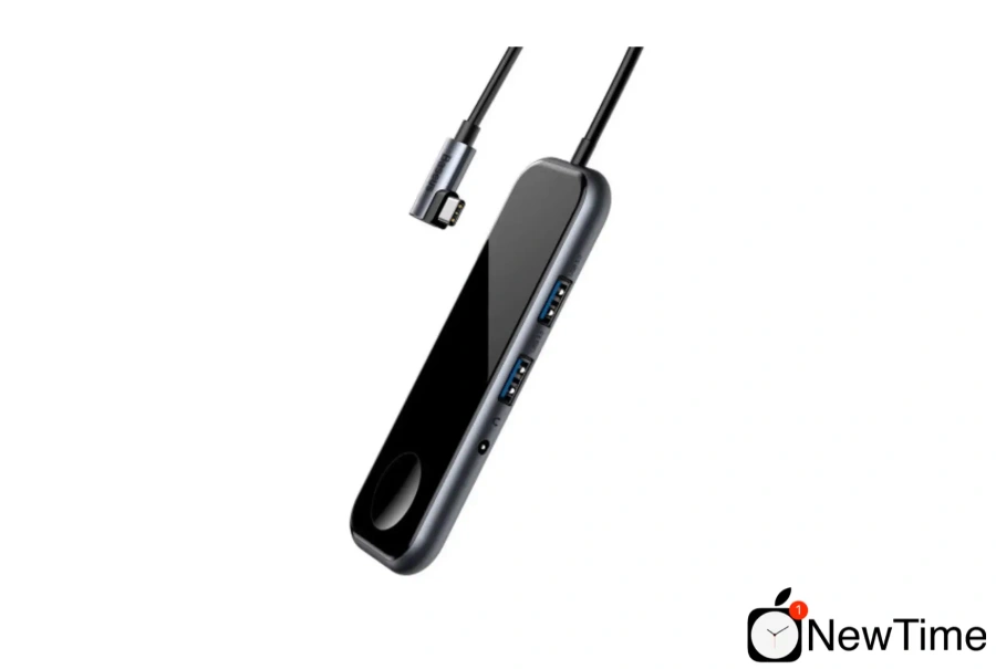 Baseus USB-Hub Superlative Multifunctional HUB (Type-C to 2xUSB3.0 + HDMI + Audio + PD + iWatch) Gray (CAHUB-AZ0G)